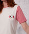 Kurzpyjama Petit Bateau X Snoopy aus Baumwolle für Damen weiss MARSHMALLOW/weiss MULTICO