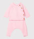 2-teiliges Baby-Set aus Baumwolle, Merinowolle und Polyester