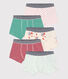 5er-Set Boxershorts aus Baumwolle für Jungen, eine davon phosphoreszierend