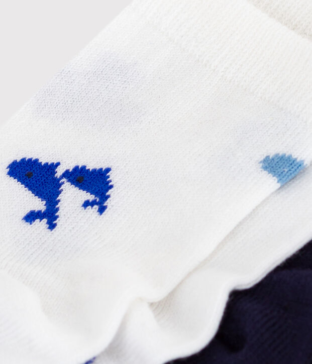 2er-Set Baby-Socken aus Baumwolle mit Walmotiv vielfarbig