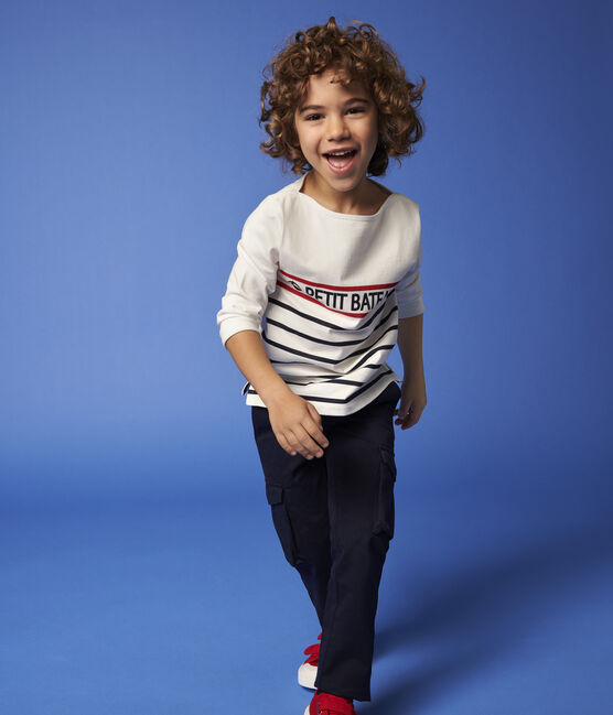 Kinder-T-Shirt aus Jersey für Mädchen/Jungen weiss MARSHMALLOW