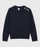 Kinderpullover aus Wolle und Baumwolle blau SMOKING