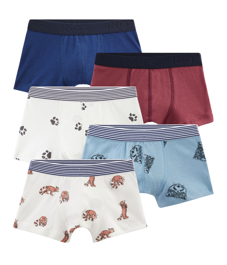 Set mit 5 Boxershorts f&uuml;r kleine Jungen vielfarbig