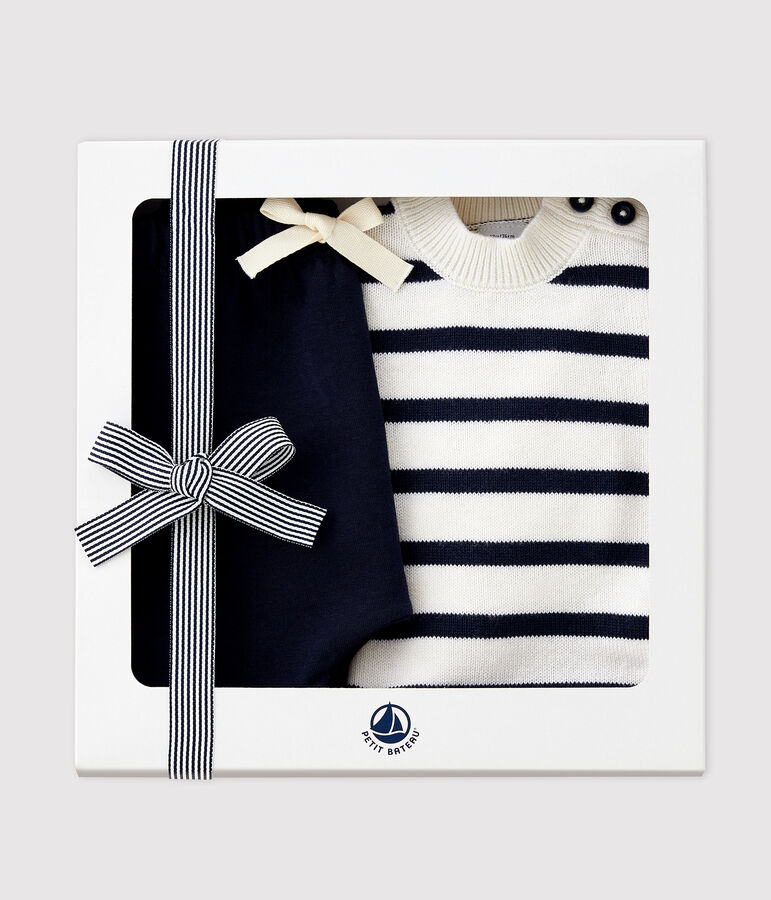 Baby-Geschenkset Pullover und Hose vielfarbig