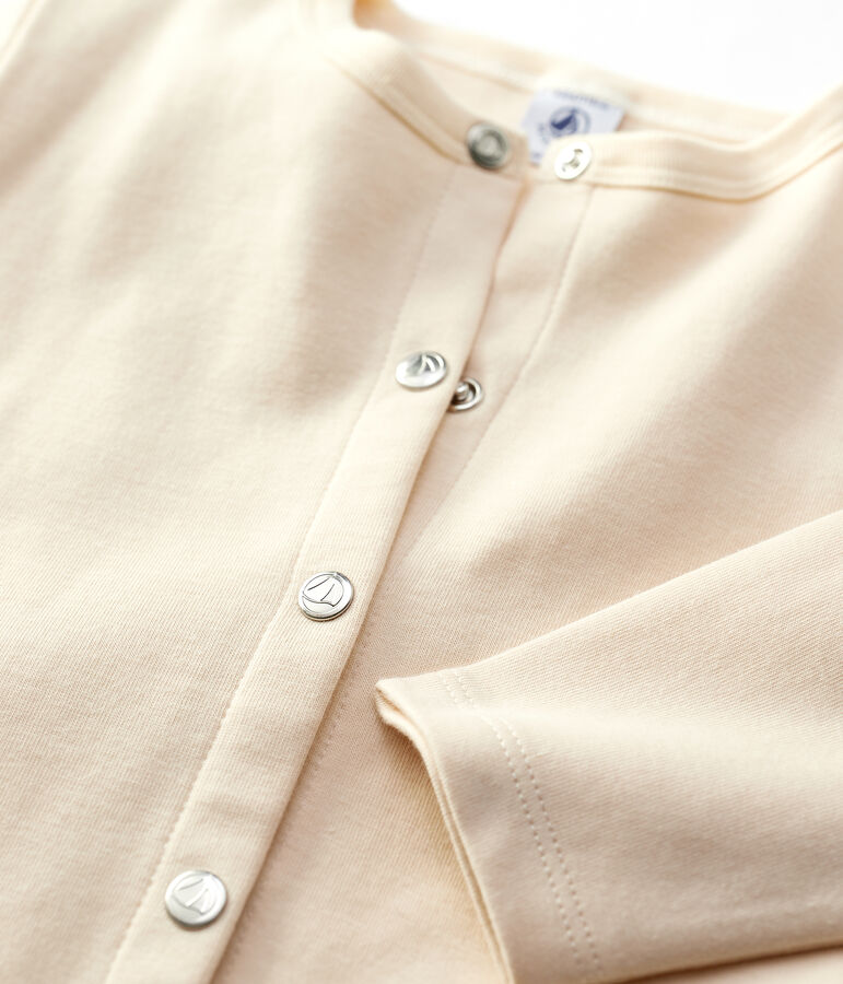 Cardigan aus Baumwolle f&uuml;r M&auml;dchen naturfarben