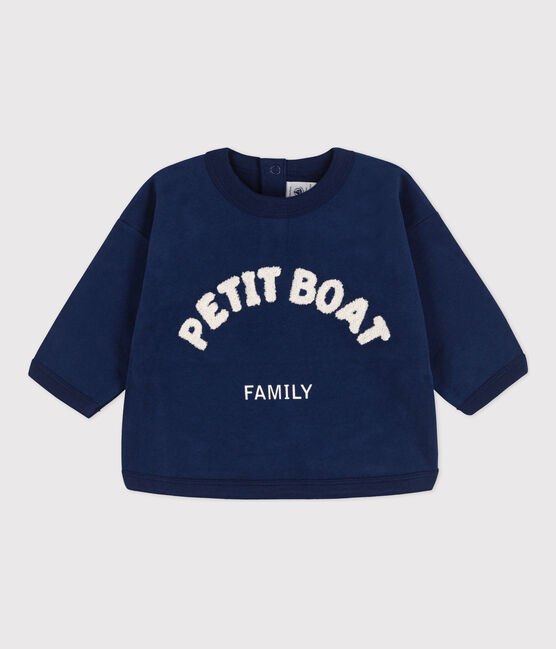 Baby-Sweatshirt aus Baumwolle blau MEDIEVAL