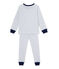 Pyjama garçon en milleraies grau POUSSIERE/weiss LAIT