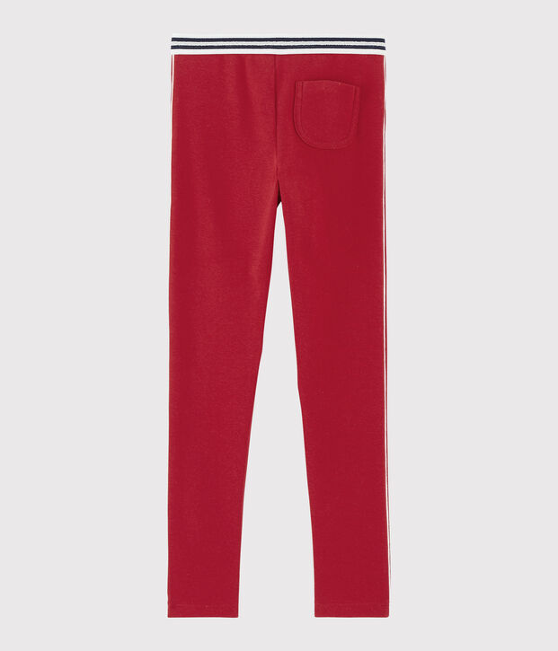 Kinder-Jegging aus Baumwolle mit Elasthan, M&auml;dchen rot
