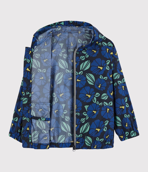 Kinder-Windjacke aus recyceltem Polyester f&uuml;r Jungen blau/vielfarbig