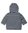 Gestreifte Jacke für Baby Jungen blau SMOKING/weiss MARSHMALLOW
