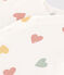 Langer Baby-Overall aus Baumwolle weiss MARSHMALLOW/weiss MULTICO