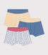 3er-Set Kinder-Boxershorts aus Baumwolle mit Raketen-Motiv