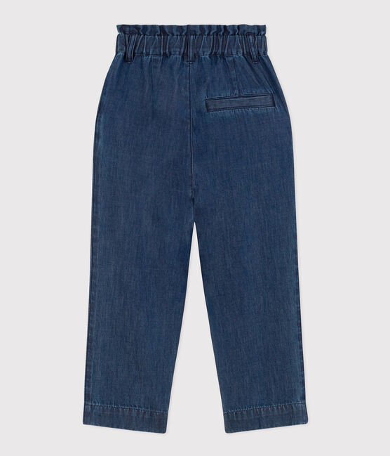 Gerade geschnittene Hose aus leichtem Denim Kinder/Mädchen blau DENIM