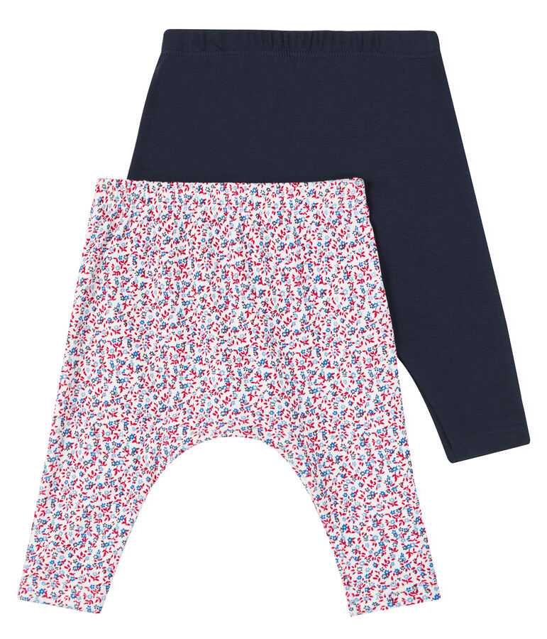 &Uuml;berraschungsset mit zwei Leggins f&uuml;r Baby M&auml;dchen vielfarbig