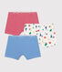 3er-Set-Kinder-Shortys mit Paris-Motiv aus Baumwolle