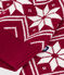 Kinder-Pullover aus Wolle und Baumwolle mit Muster rot AMARANTE/ AVALANCHE