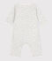 Bedruckter Baby-Bodyjama aus Baumwolle, ohne Füße weiss MARSHMALLOW/weiss MULTICO
