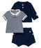 3-Teiliges kurzes baby-set für jungen variante 1
