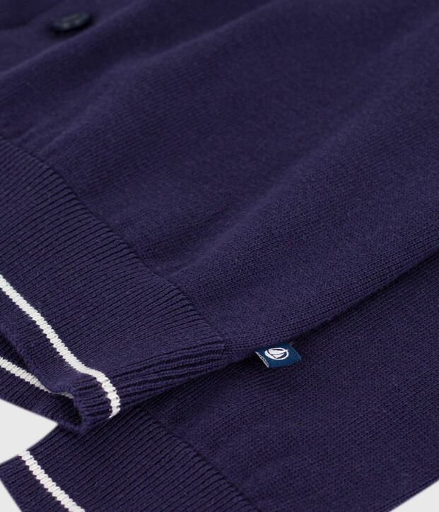 Kinder-Cardigan aus einfarbiger Baumwolle SOIR