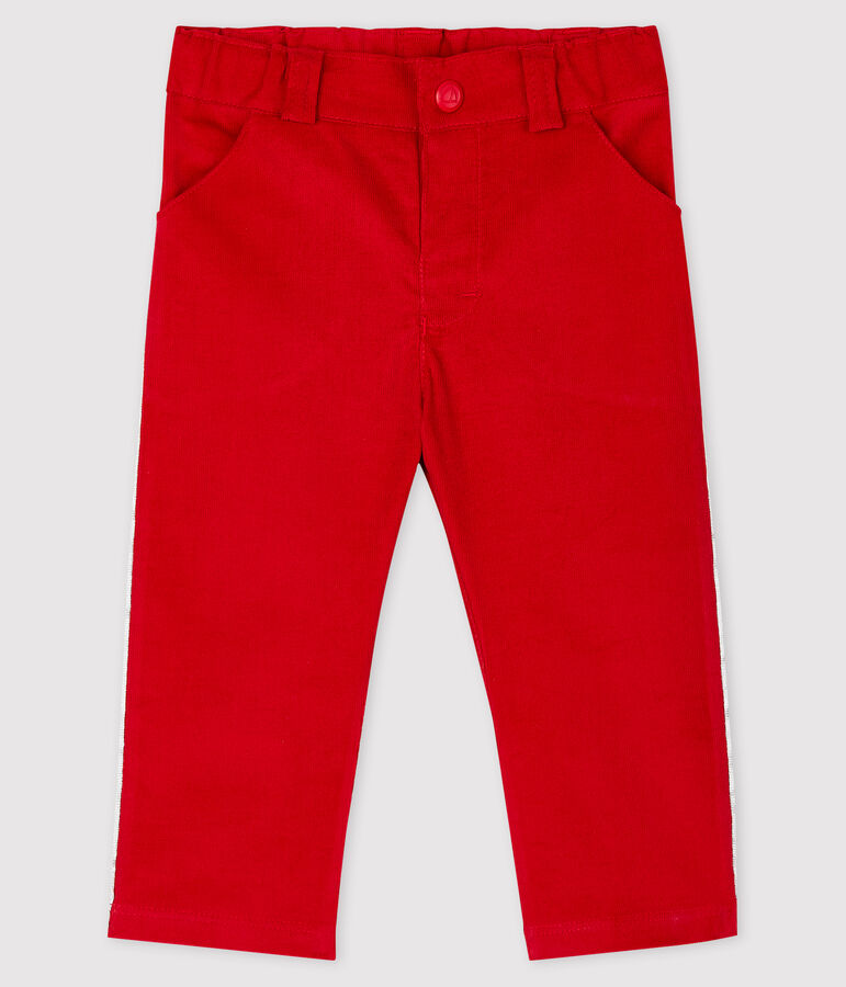 Babyhose aus Samt. rot