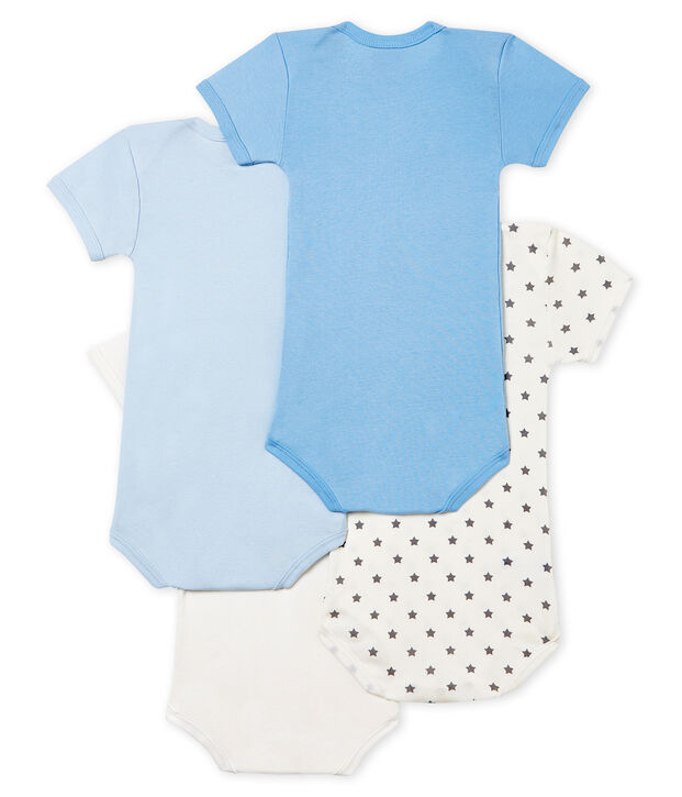 4er-Set kurz&auml;rmelige Baby-Bodys f&uuml;r babyjungen vielfarbig
