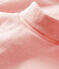 Langärmeliger Baby-Body mit Rollkragen rosa MINOIS/weiss MARSHMALLOW