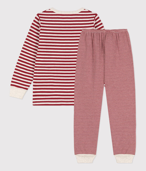 Kinderpyjama aus Doppeljersey mit Streifen für Jungen STOP/ MONTELIMAR