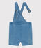 Kurze Baby-Latzhose aus leichtem Denim blau DENIM CLAIR