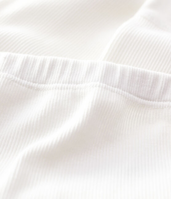 Baby-Leggings aus 2x2-Rippstrick aus Bio-Baumwolle weiss MARSHMALLOW