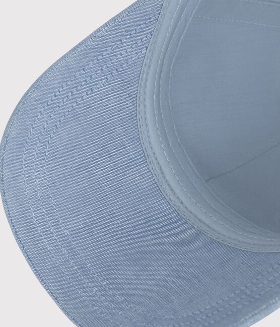 Kinder-Kappe Petit Bateau aus hellem Denim blau BLEU CLAIR