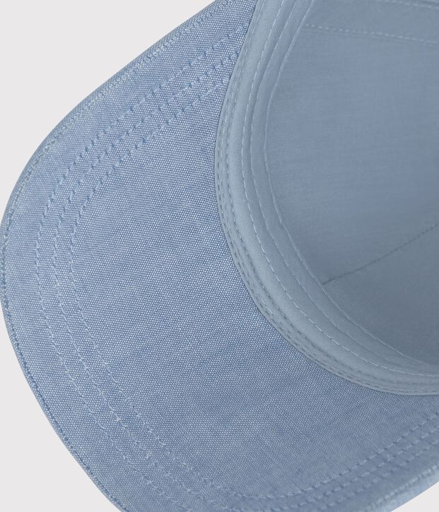 Kinder-Kappe Petit Bateau aus hellem Denim blau