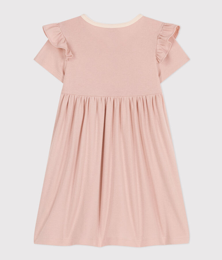 Kurz&auml;rmeliges Kleid aus Baumwolle Kinder/M&auml;dchen rosa