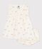 Baby-Kleid aus geblümter Baumwolle mit dazugehörigem Bloomer MILK/ MULTICO