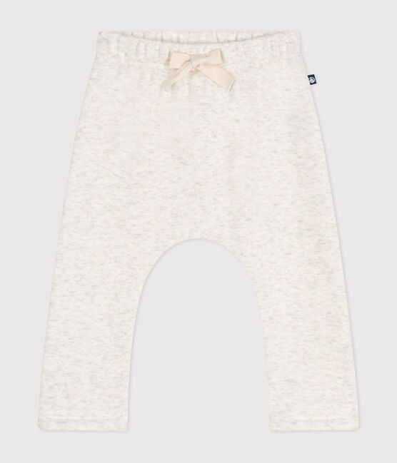 Baby-Hose aus weichem und warmen Molton beige MONTELIMAR CHINE