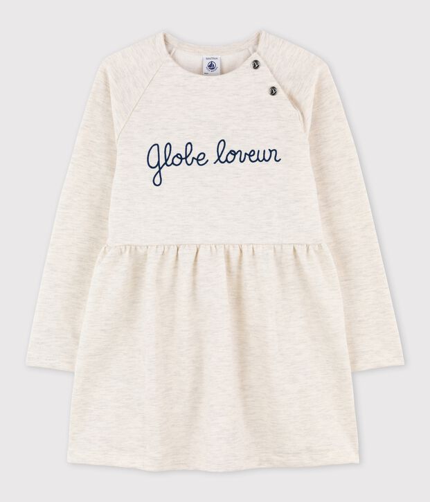 Lang&auml;rmeliges Kleid aus Molton f&uuml;r M&auml;dchen MONTELIMAR CHINE