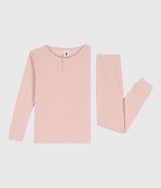 Kinderpyjama aus Baumwolle und Lyocell rosa SALINE