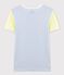 Klassisches Damen-T-Shirt aus gestreifter Baumwolle rosa GRETEL/weiss MARSHMALLOW