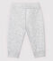Baby-Hose aus Molton, Mädchen/Jungen grau POUSSIERE CHINE