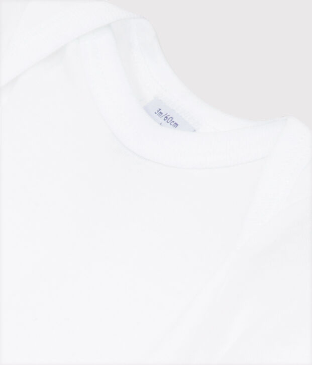 Kurz&auml;rmeliger, wei&szlig;er Baby-Body weiss