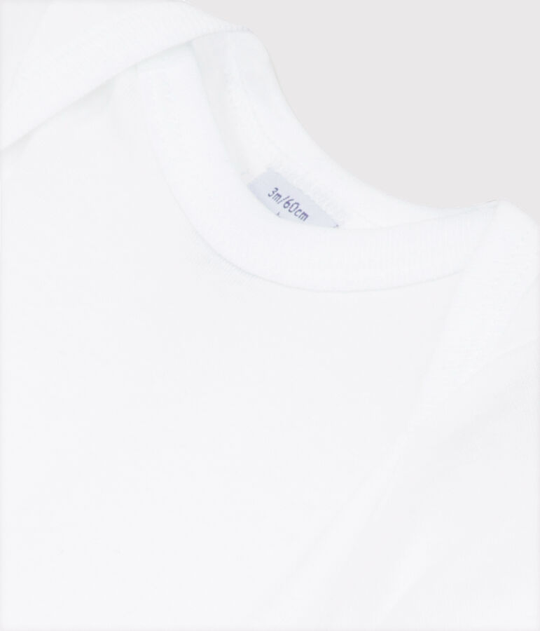 Kurz&auml;rmeliger, wei&szlig;er Baby-Body weiss