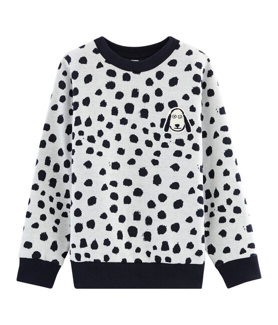 Sweater Jean Jullien weiss MARSHMALLOW/ DOTTIES