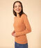 T-Shirt L’ICONIQUE aus Baumwolle mit rundem Ausschnitt für Damen rosa SIENNA