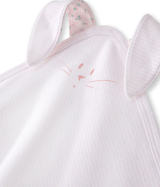 Baby-Kuschelhäsch rosa VIENNE/weiss ECUME