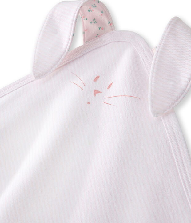 Baby-Kuschelh&auml;sch rosa/weiss