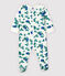 Baby-Strampler aus Double-Face-Jersey mit Katzen-Motiv weiss MARSHMALLOW/weiss MULTICO