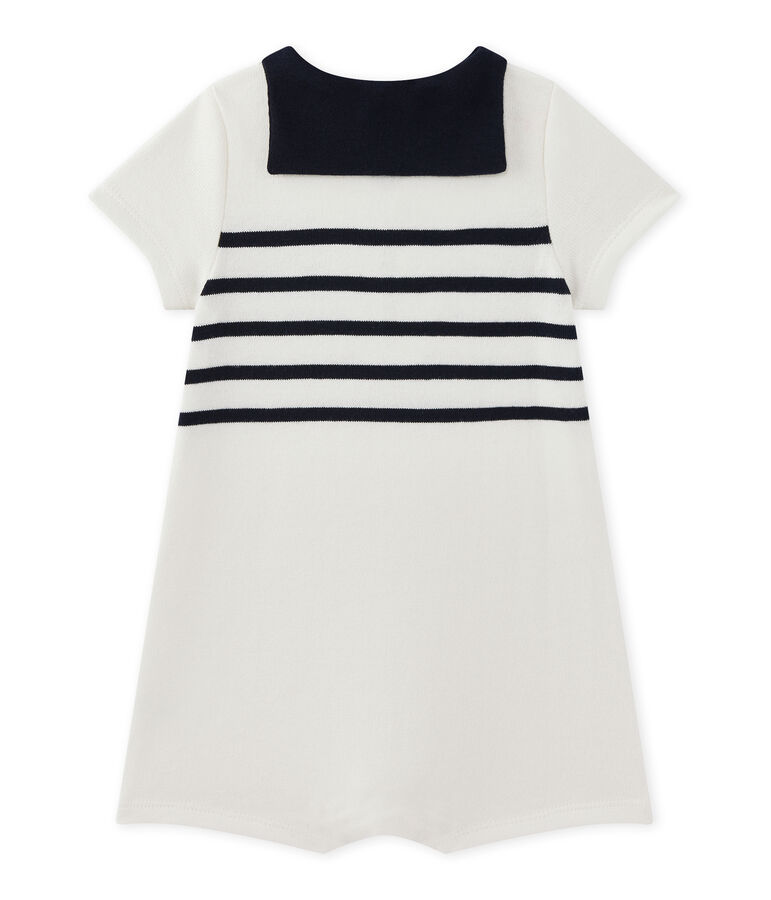 Kurzer Baby-Jungen-Einteiler weiss/blau