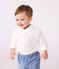 Baby-Hemd aus einfarbiger Baumwolle. weiss ECUME