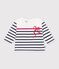 Baby-Streifenshirt aus Baumwolle weiss/vielfarbig