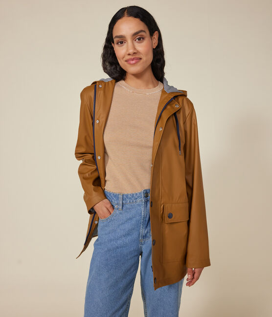 Ikonische Regenjacke für Damen und Herren braun CUIVRE