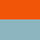 orange / blau
